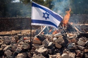 adobe-firefly-AI-israeli-flag-burning-rubble